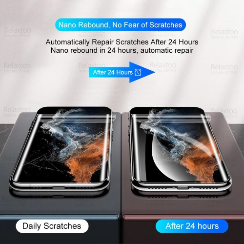 Protecteur d'écran en gel Hydrogel de SupeRShield pour Galaxy S23 plus S23+ 2 5G de Samsung film de protection en TPUR souple, antireflet HD ultra