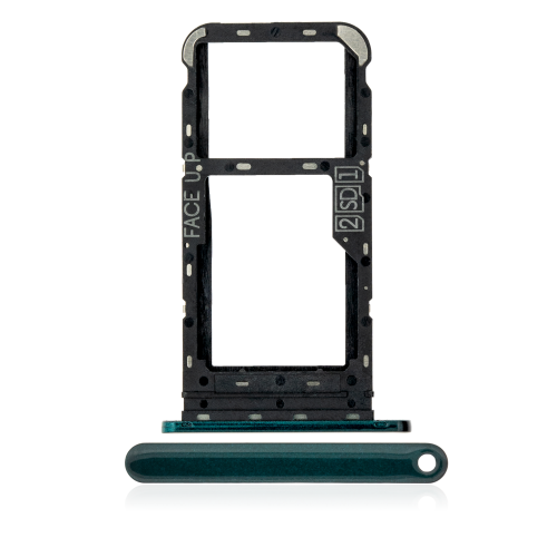 ESOURCE PARTS  Replacement Dual Sim Card Tray Compatible for Motorola One Fusion (Xt2073 / 2020) (Emerald Green)