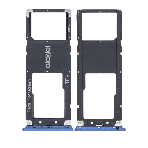 Replacement Single Sim Card Tray Compatible For Alcatel 3C (Blue)