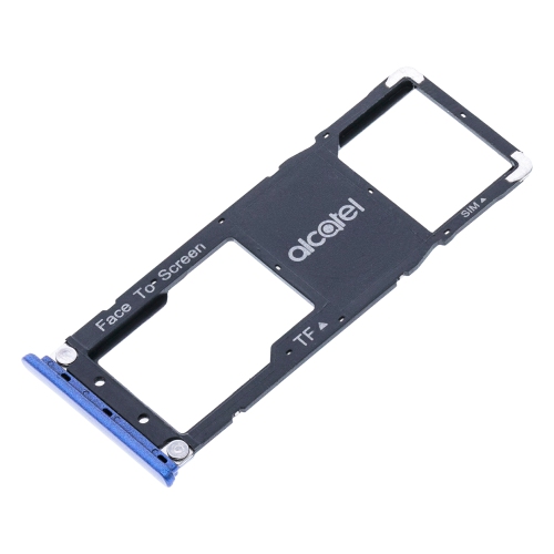 Replacement Single Sim Card Tray Compatible For Alcatel 3C (Blue)