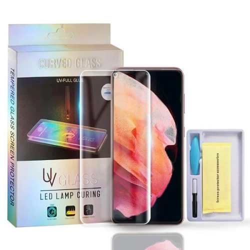 SuperSHield 3D Tempered Glass for Samsung Galaxy S23 Plus 5G Screen Protector for Galaxy S23+ 5G, [UV Gel Application][Easy Installation with Alignme
