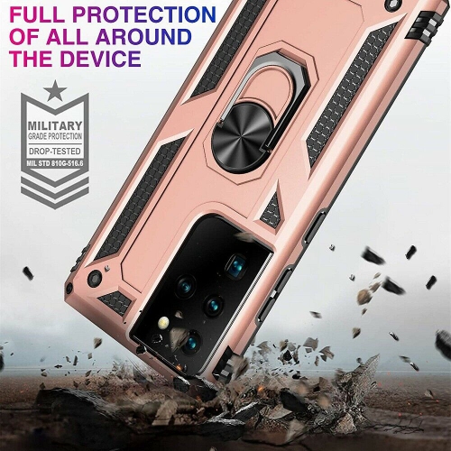 [SuperShield] Étui protecteur antichoc robuste intégral Armor pour Galaxy S23 5G de Samsung, étui protecteur arrière rigide, béquille et support pour