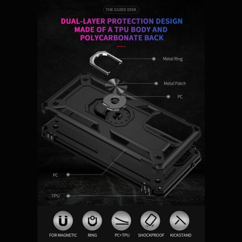 [SuperShield] Étui protecteur rigide/antichoc/contour protecteur arrière/béquille Ring pour Galaxy S23 plus/S23+ 5G de Samsung