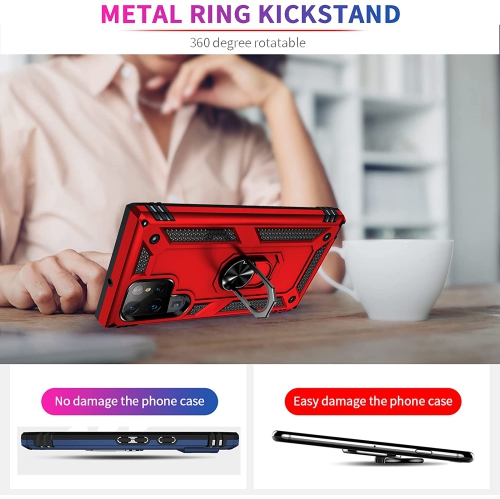 [SuperShield] Étui protecteur rigide/antichoc/contour protecteur arrière/béquille Ring pour Galaxy S23 plus/S23+ 5G de Samsung