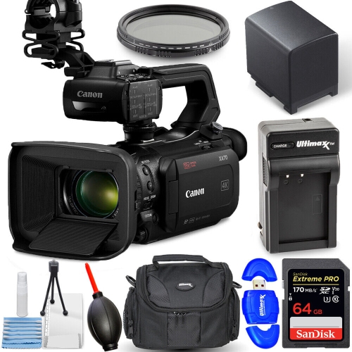 CANON  Xa70 Uhd 4K30 Camcorder With Dual-Pixel Autofocus - 8PC Accessory Bundle