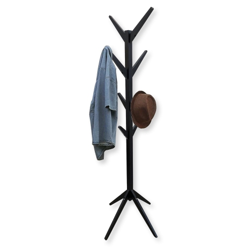 ITY International - Coat Hook/Coat Rack, Made of MDF, 70" Height, Black