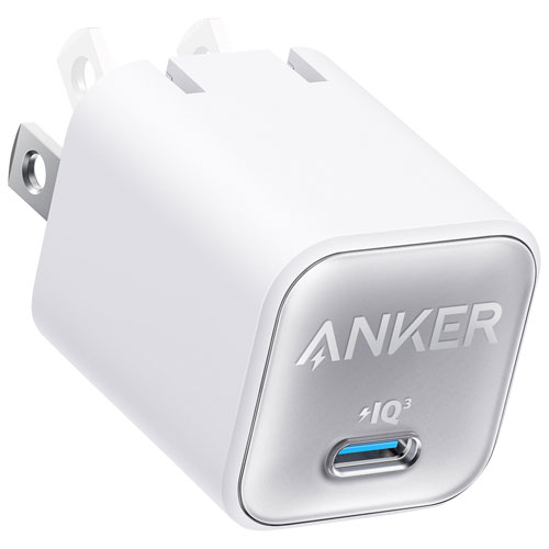 Anker - Chargeur de 30 Watts avec câble USB-C vers USB-C, paquet