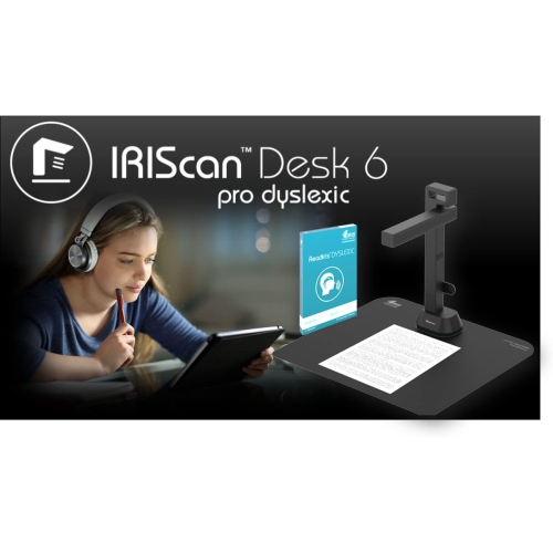 IRIScan Desk 6 Pro Dyslexic - Smart Portable Document Scanner