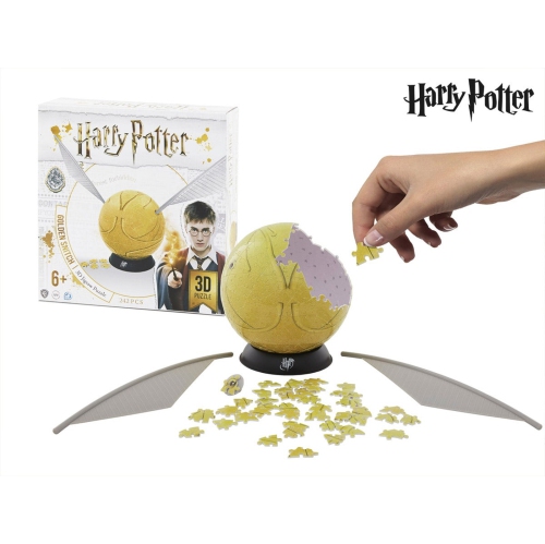 Harry Potter 3d Jigsaw Spherical Puzzle Golden Snitch 242 pieces