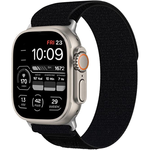 XCRS Nylon Trail Loop Sport Band with Pull Tab for Apple Watch