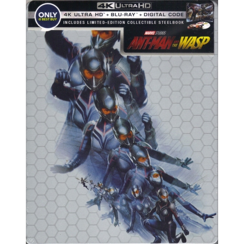 ANT-Man and the Wasp [SteelBook] [copie numérique] [Blu-ray/Blu-ray Ultra HD 4K] [Exclusivité Best Buy] [BOÎTE OUVERTE]