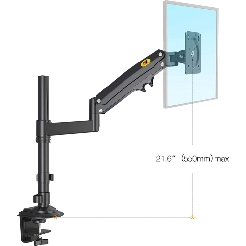 NB Monitor Desk Mount Long Arm for 22''-35'' Monitors from 6.6 to 26.4 lbs Ultra Wide Full Motion Swivel Height Adjustable Monitor Stand