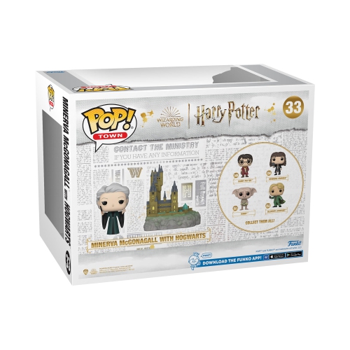 Funko Pop! Town Harry Potter 20th Anniversary Vinyl Figure Minerva McGonagall with Hogwarts #33