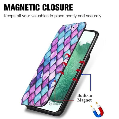 Compatible with Samsung Galaxy S23 Plus 5G Wallet Case, Premium Leather Flip Case with Card Slots Kickstand Magnetic Buckle Shockproof Protective
