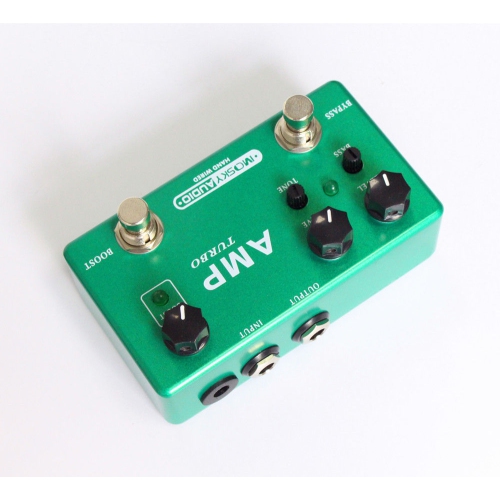 Mosky AMP TURBO Handmade Preamp Overdrive + Boost Guitar Effect True Bypass