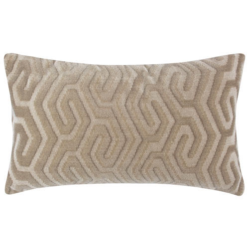 Millano Collection Zulu Oyster 12"x20" Luxury Decorative Pillow Cushion - Beige