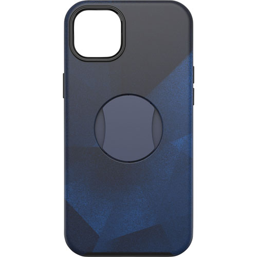 OtterBox OtterGrip Symmetry Fitted Hard Shell Case with MagSafe for iPhone 14 Plus - Blue Storm