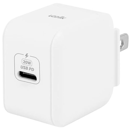 LOGiiX Power Plus 20W USB-C Power Adapter (LGX-13200) - White