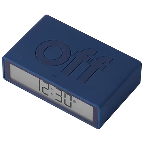 Lexon Flip+ Reversible Alarm Clock - Dark Blue