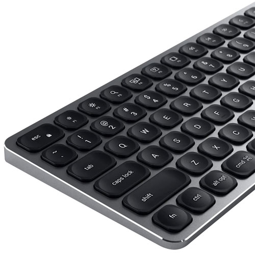 Satechi Bluetooth Full-Size Keyboard for Mac/iOS - Grey - English