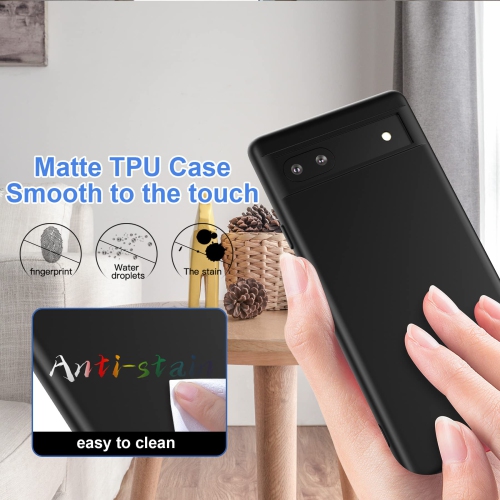 Pixel 6A 5G 2022 Case,Premium Soft Liquid Rubber Bumper Silicone Case Microfiber Lining Shockproof Slim and Lightweigt Protective Cover for Google 6A