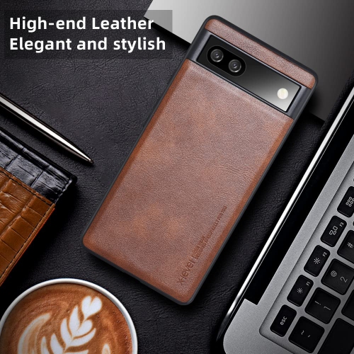 Google Pixel 6A Case 5G Ultra-Thin Slim Premium PU Leather Elegant Soft TPU Bumper Shockproof Protective Cases Phone Cover for Google Pixel 6A