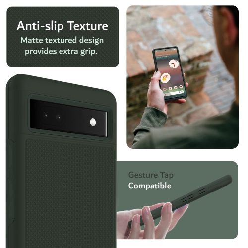 Google Pixel 6a Case, MergeGrip Shockproof Military Grade Dual Layer Slim Protective Case for Pixel 6a