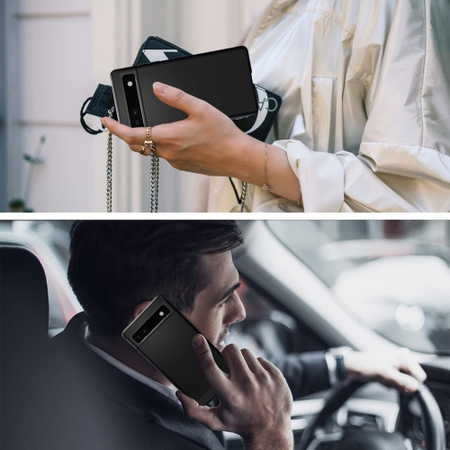 1+1 Pack Compatible Google Pixel 6A Case + Google Pixel Buds A-Series Case, Ultra-Thin PC Matte Texture Shockproof Phone Case with Silicone Buds Case