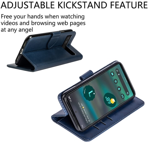 Google Pixel 6A Case 5G, Google Pixel 6A Wallet Case Shockproof Flip Flap Foldable Magnetic Clasp Protective Pixel 6A Cover Case with Cash Credit