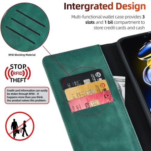 Google Pixel 6a Case Wallet, Google Pixel 6a Flip Case Premium PU Sturdy Leather Protective Magnetic Clasp Design Flip Case with Card Holder Slots