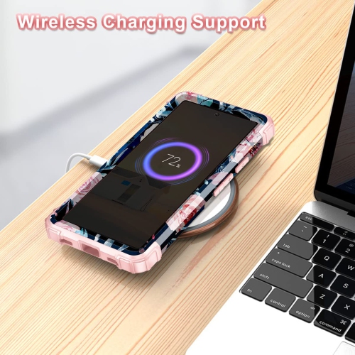 for Google Pixel 6A Case, Heavy Duty Shockproof Protection Hard Plastic+Silicone Rubber Hybrid 3 in 1 Drop Protective Case for Google Pixel 6A Navy