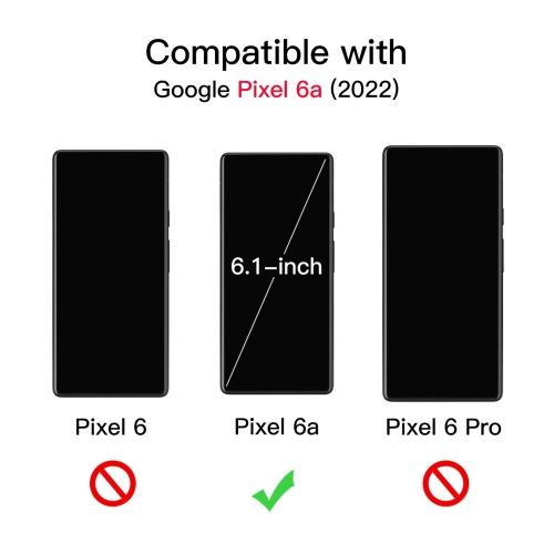 Case for Google Pixel 6a 6.1-Inch 2022, Dual-Layer Protection Shockproof Phone Cover