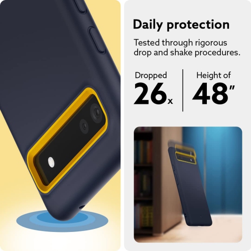 Nano Pop Silicone Case Compatible with Google Pixel 6a Case 5G - Blueberry Navy