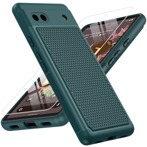 HLD  for Google Pixel 6A Phone Case: Dual Layer Protective Heavy Duty Cell Phone Cover Shockproof Rugged \w Non Slip Textured Back - Military Drop
