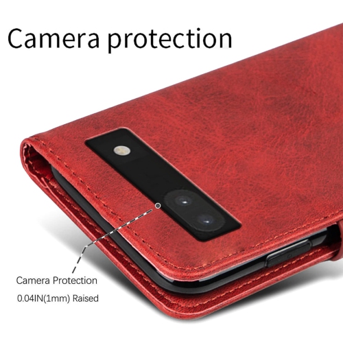 Google Pixel 6A Case 5G, Google Pixel 6A Wallet Case Shockproof Flip Flap Foldable Magnetic Clasp Protective Pixel 6A Cover Case with Cash Credit