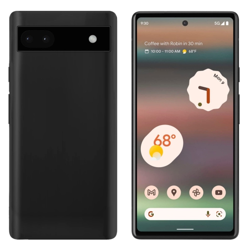 Case for Google&nbsp;Pixel&nbsp;6A with Screen Pretector Tempered Glass, Slim Soft TPU Shock-Absorption Protective Cover for