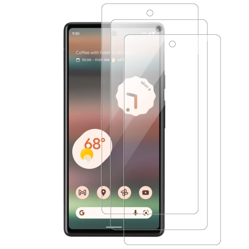 Case for Google&nbsp;Pixel&nbsp;6A with Screen Pretector Tempered Glass, Slim Soft TPU Shock-Absorption Protective Cover for