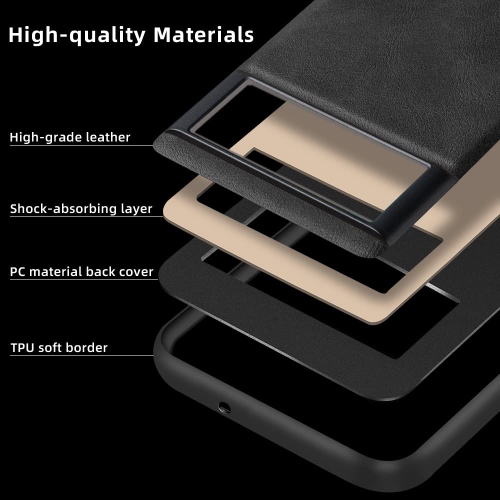 Google Pixel 6A Case 5G Ultra-Thin Slim Premium PU Leather Elegant Soft TPU Bumper Shockproof Protective Cases Phone Cover for Google Pixel 6A