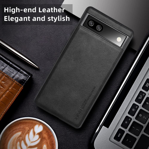 Google Pixel 6A Case 5G Ultra-Thin Slim Premium PU Leather Elegant Soft TPU Bumper Shockproof Protective Cases Phone Cover for Google Pixel 6A