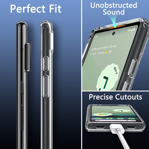 for Google Pixel 6a Case, Pixel 6a Phone Case Military Grade Heavy Duty Drop Shockproof Silicone TPU Rugged Protective Bumper Anti-Scratch Protective