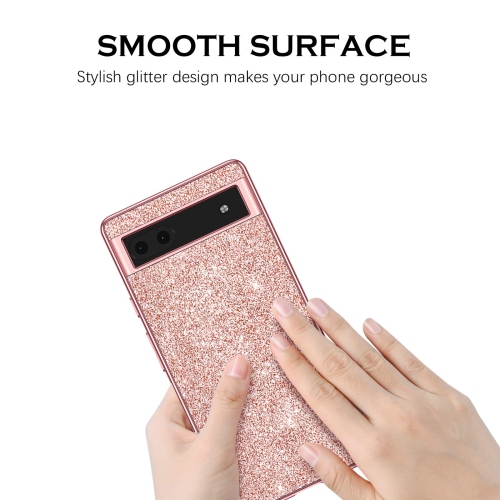 Google Pixel 6a Case Slim Glitter Google Pixel 6a 5G Case Bling Anti Scratch Sparkly for Girls Women Protective Phone Covers Cases for Google Pixel