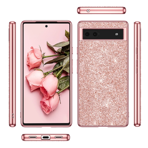 Google Pixel 6a Case Slim Glitter Google Pixel 6a 5G Case Bling Anti Scratch Sparkly for Girls Women Protective Phone Covers Cases for Google Pixel