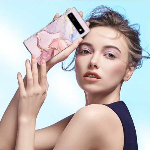 Phone Case for Google Pixel 6A with Gold Marble Flexible Design for Women Girls,Full-Body Protection Soft TPU Slim Case Skin Cover Compatible with
