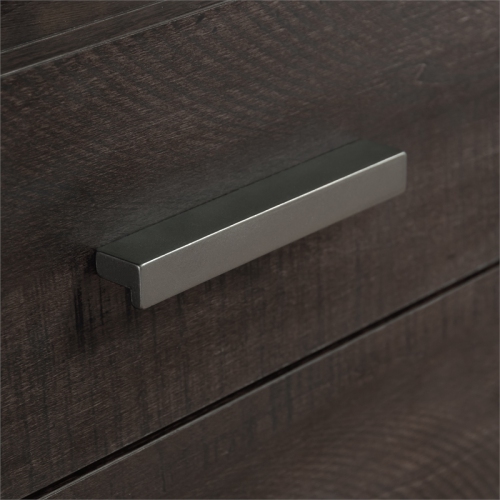 Sauder Rock Glen Engineered Wood and Metal Desk in Blade Walnut