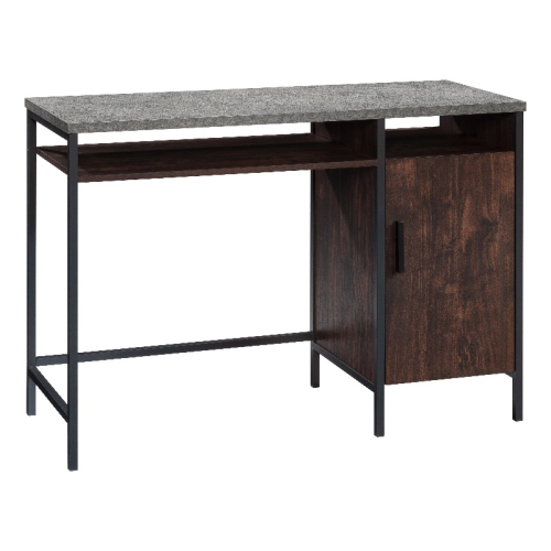SAUDER  Market Commons Engineered Wood And Metal Desk In Rich Walnut