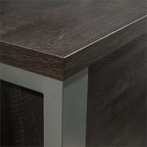 Sauder Rock Glen Engineered Wood and Metal Lateral File in Blade Walnut