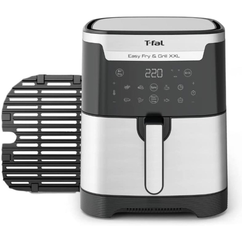 T fal Air fryer 7 in 1 6.9 QT. XXL Easy Fry and Grill Flexcook air fryer oven Programmable Stainless Steel Finish Dual Cooking Zones with Die Cast