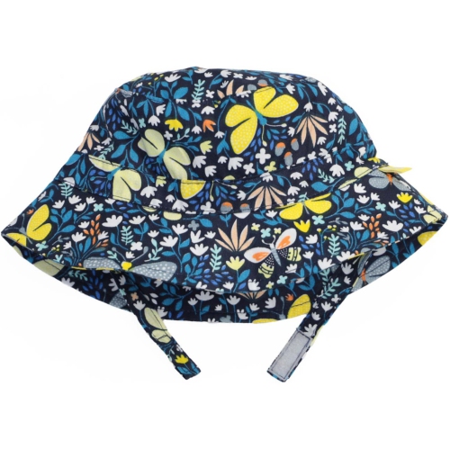 Chapeau seau l&eacute;ger en coton pour b&eacute;b&eacute; de Calikids - Papillon