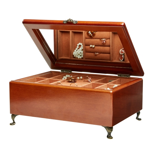 Mele and Co Kinsley Wooden Jewelry Box