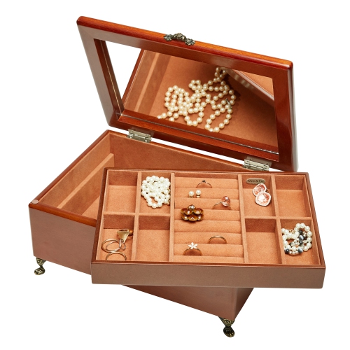 Mele and Co Kinsley Wooden Jewelry Box